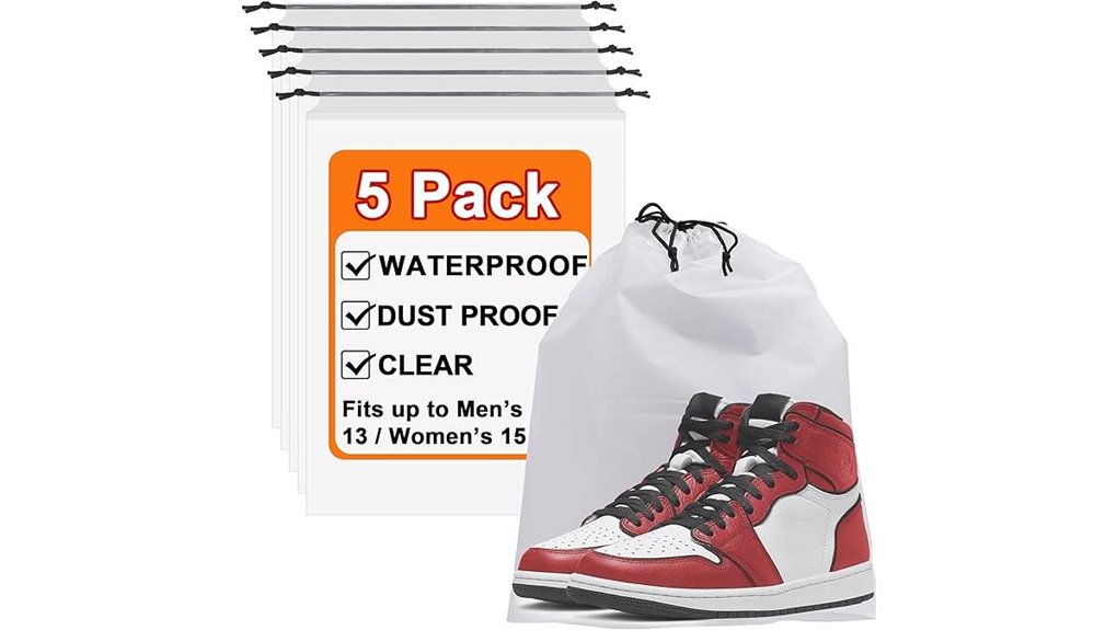 water resistant travel shoe bags