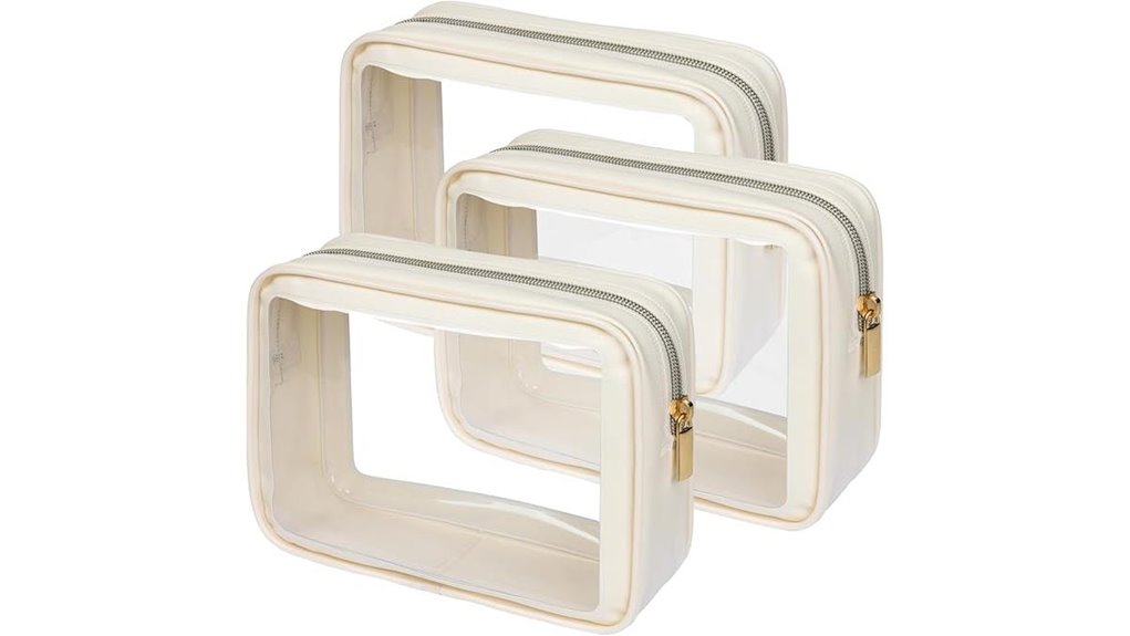 water resistant tsa approved clear organizer