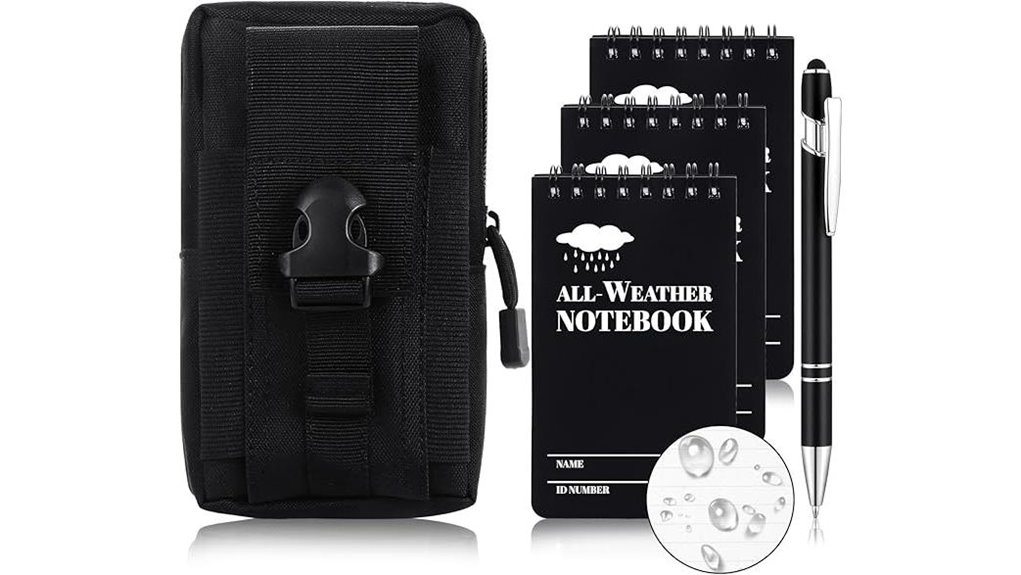 waterproof 3 5 notepad cover