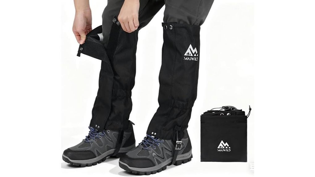 waterproof adjustable hiking gaiters