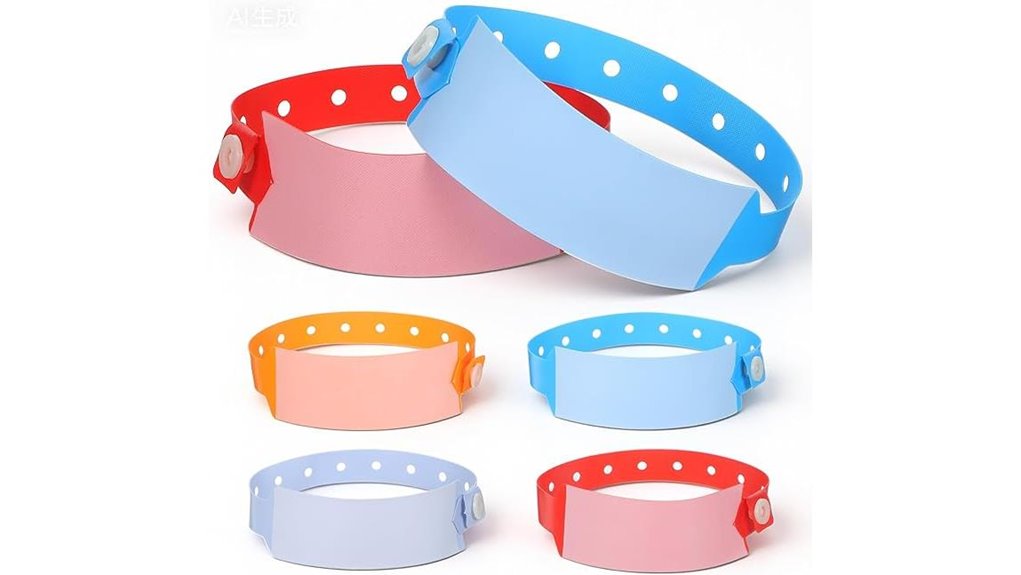 waterproof adjustable vinyl wristbands
