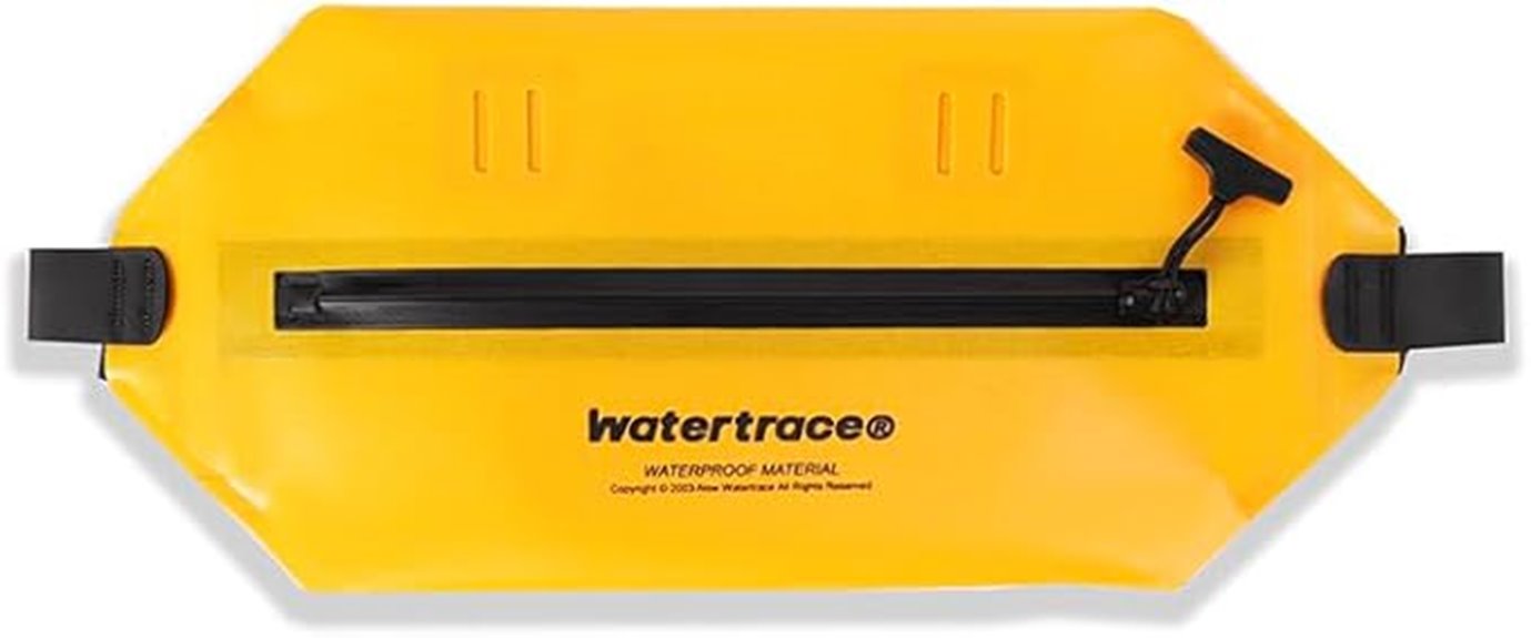 waterproof black yellow fanny pack
