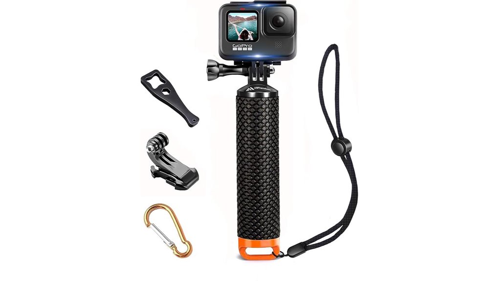 waterproof floating orange monopod