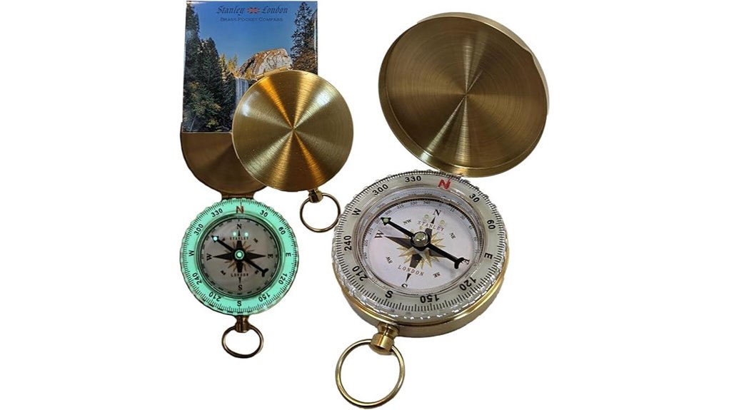 waterproof glow pocket compass