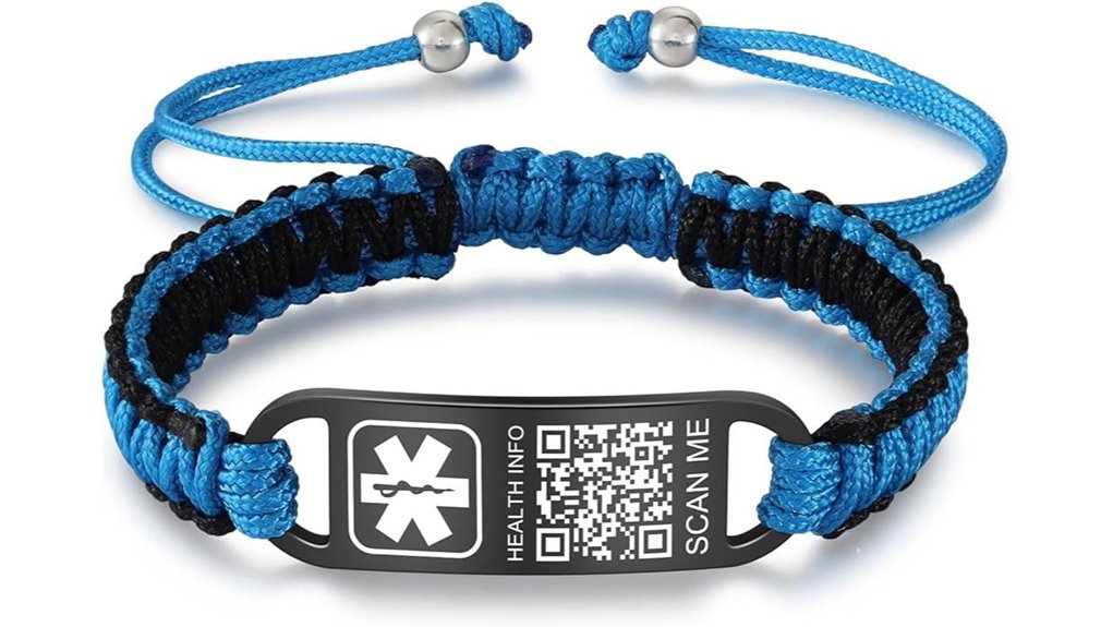 waterproof medical qr bracelets