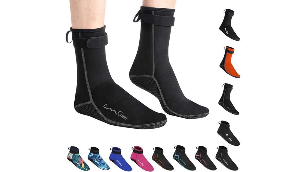 waterproof neoprene beach booties