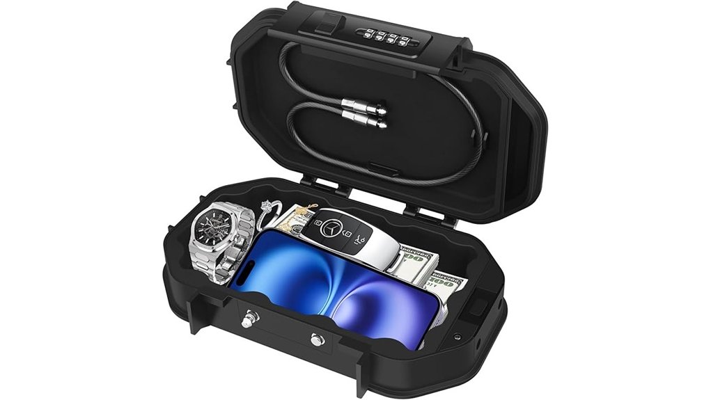 waterproof portable 4 digit lockbox