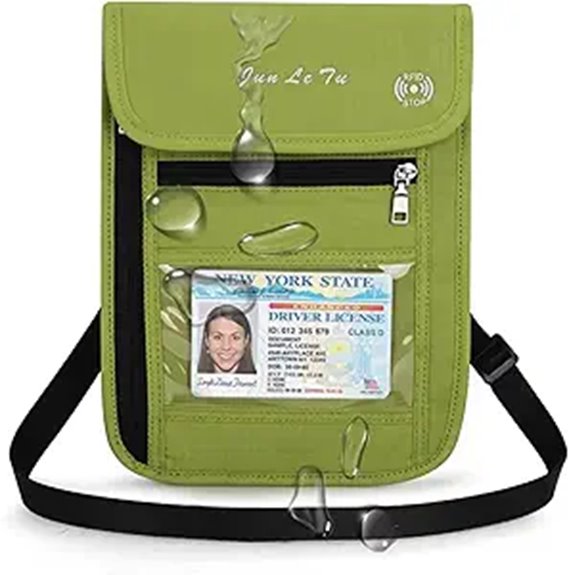 waterproof rfid passport window