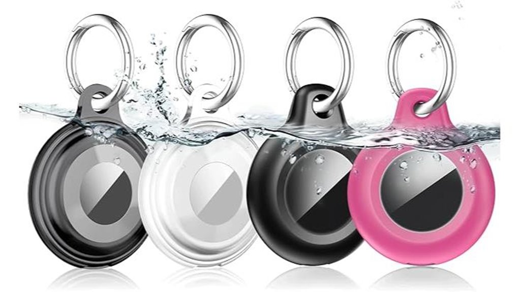 waterproof shockproof airtag keychains