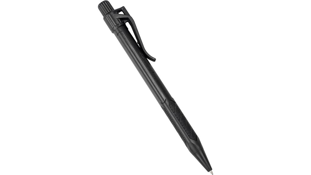 weatherproof black clicker pen