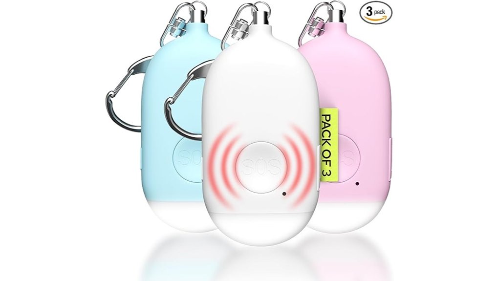 weten 3 pack keychain alarms
