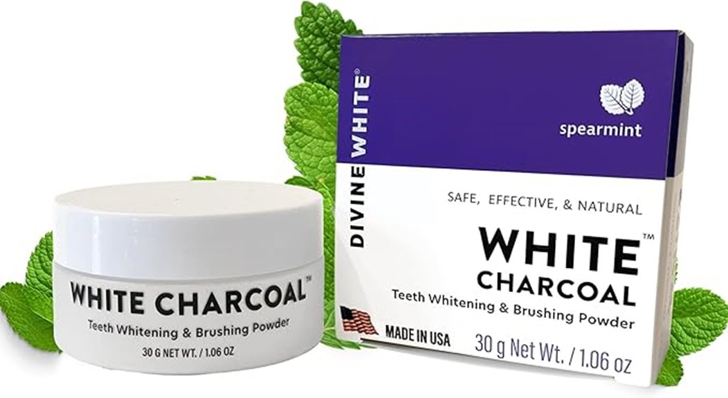 white charcoal teeth whitening