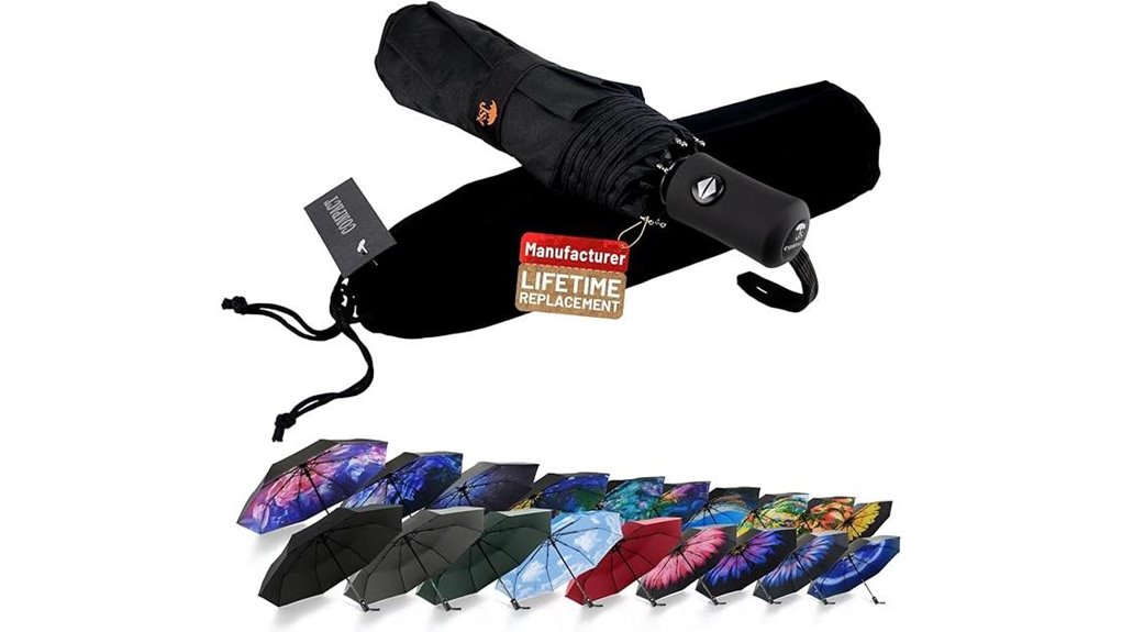 windproof automatic uv umbrella
