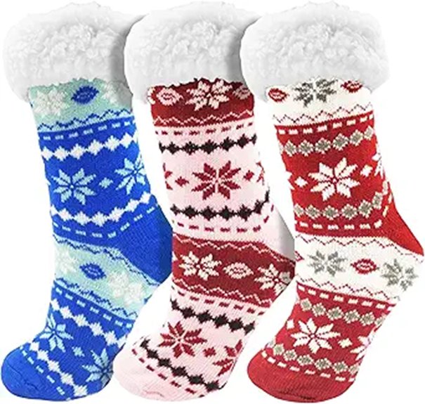 winterlace fluffy slipper socks