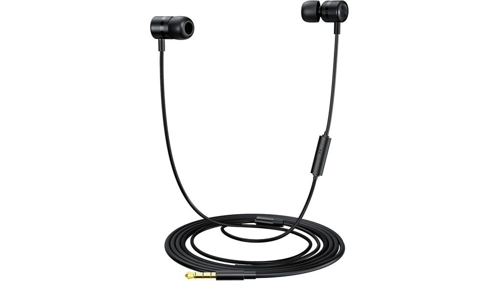 wired noise isolating six tips