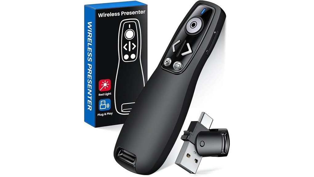 wireless powerpoint remote volume