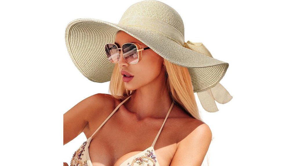 women s wide brim uv shield hat