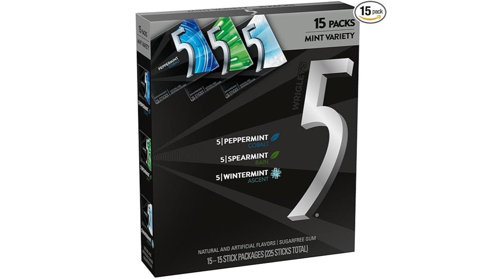 wrigley s 15 pack sugar free variety