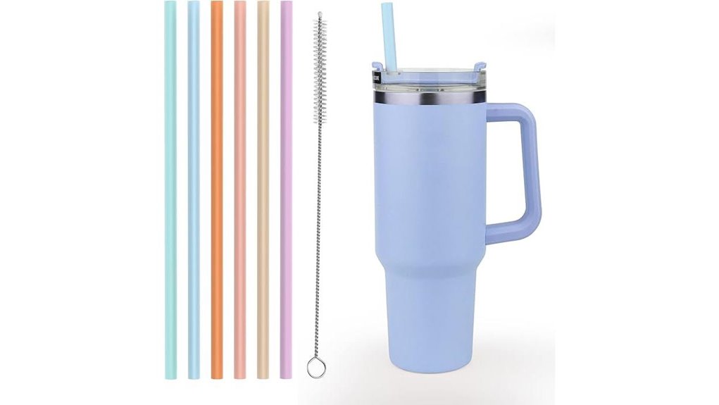 xangnier silicone 6 pack straws