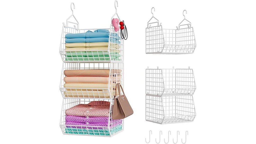 xcosrack foldable three tier organizer