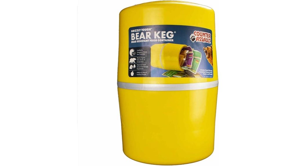 yellow bear food storage