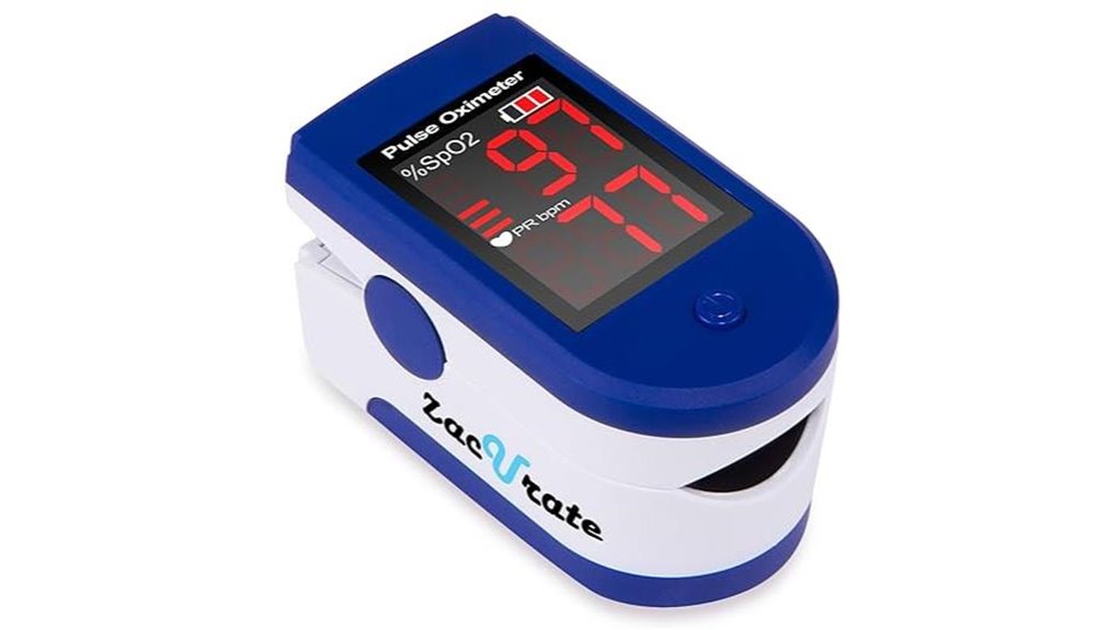 zacurate fingertip oximeter batteries
