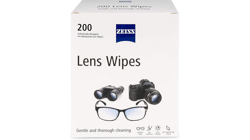 zeiss pre moistened lens wipes