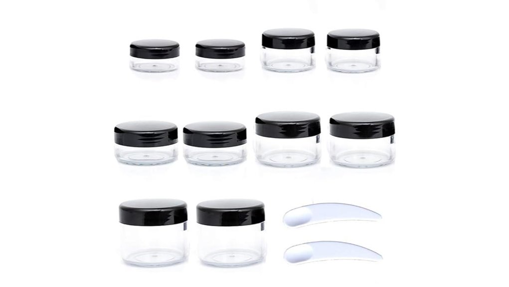 zejia black screw lid jars