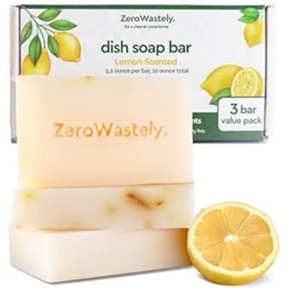 zerowaste 3 pack lemon soap