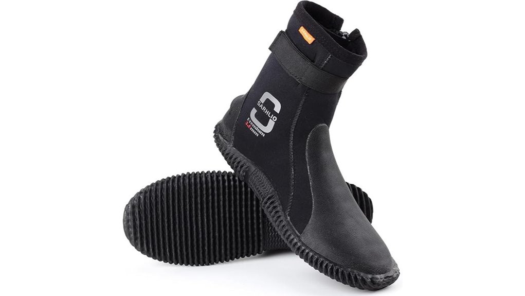 zip trapped neoprene anti slip boots