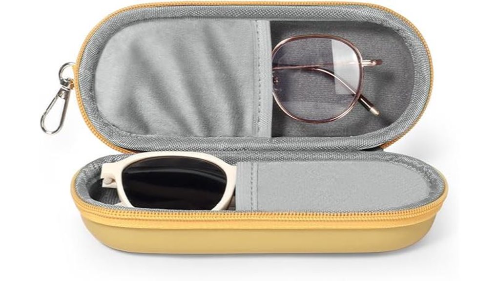 zippered dual sunglasses case
