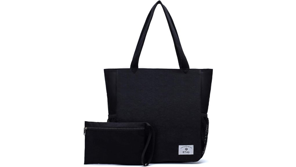zippered waterproof foldable tote