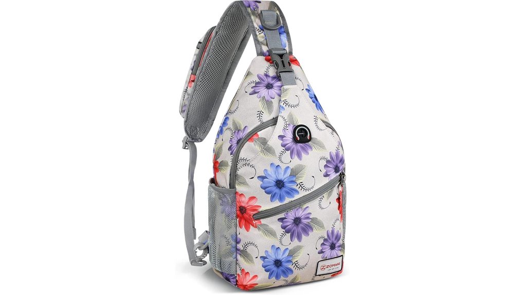 zomake water resistant sling backpack