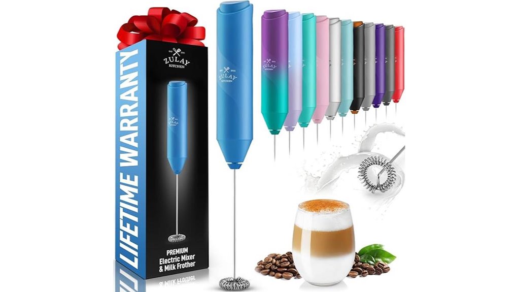 zulay handheld milk frother