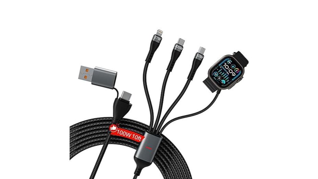 100w 10ft 4 in 1 cable