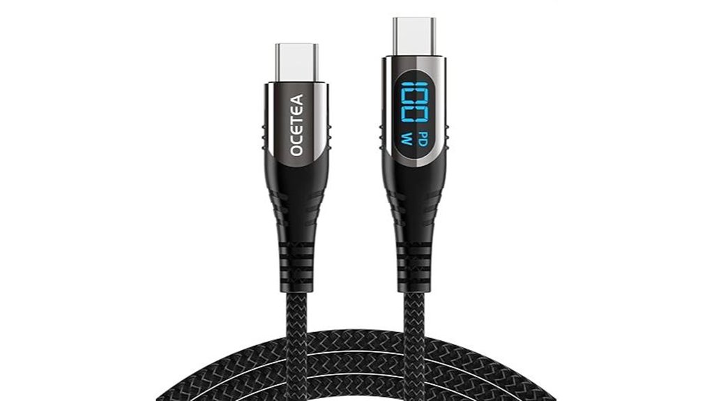 100w usb c led charging cable