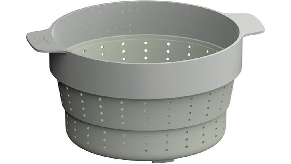 10 inch collapsible silicone colander