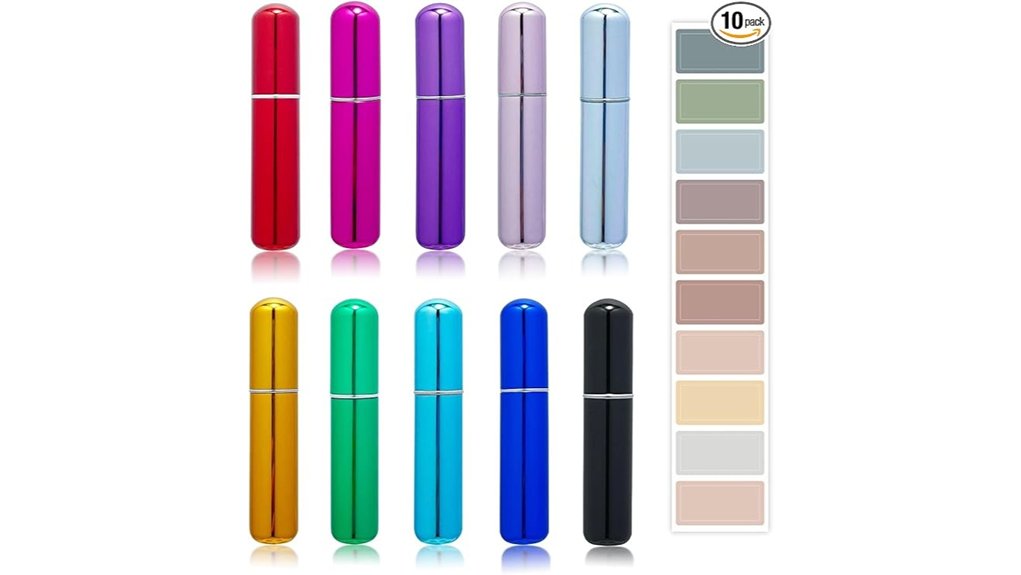 10 pack 5ml travel atomizers