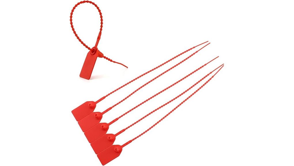 110pc red self locking seals