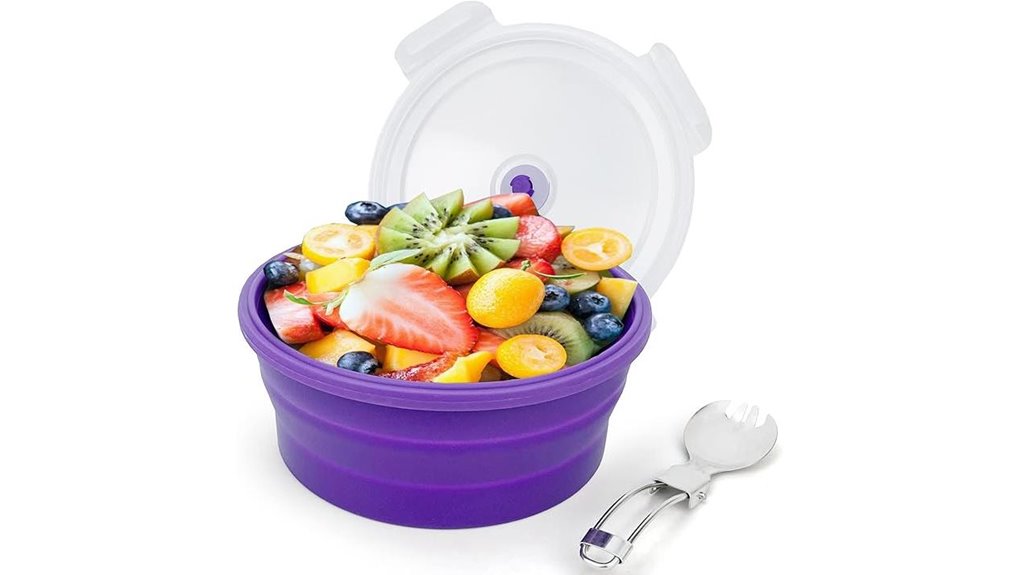 1200ml collapsible camping bowl