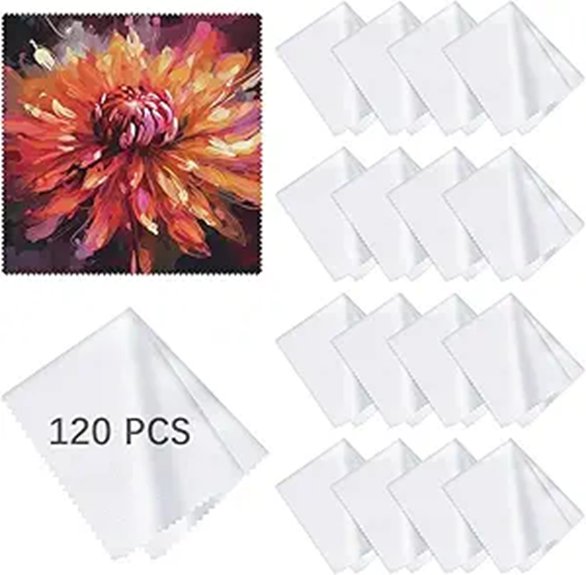 120 pack microfiber eyeglass cloths