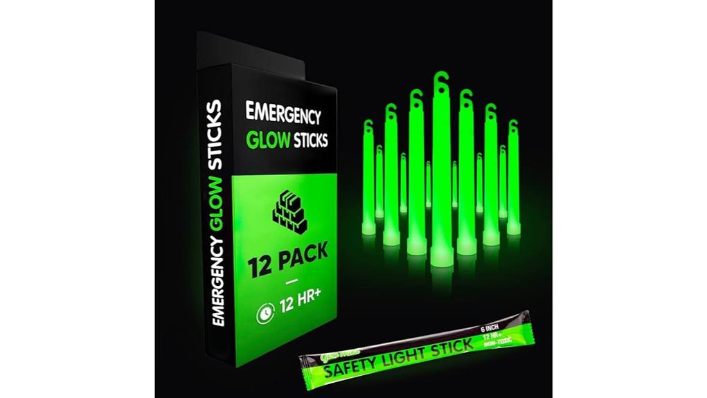 12 hour individually wrapped glowsticks