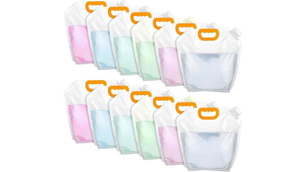 12 pack collapsible 1 3 gallon bags
