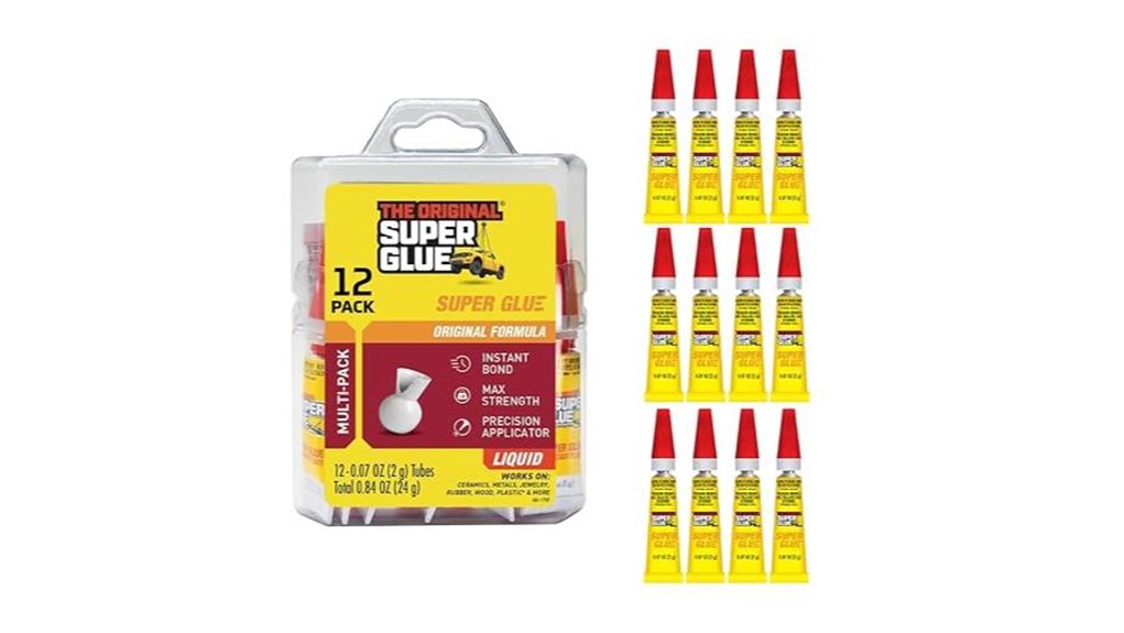 12 pack super glue tubes