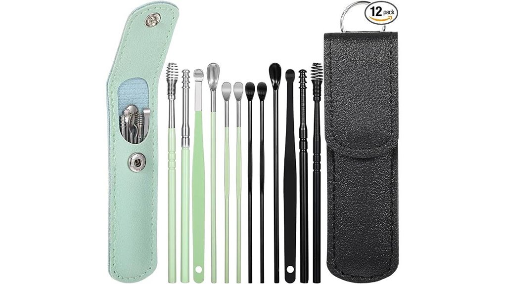 12 piece stainless steel earwax removal