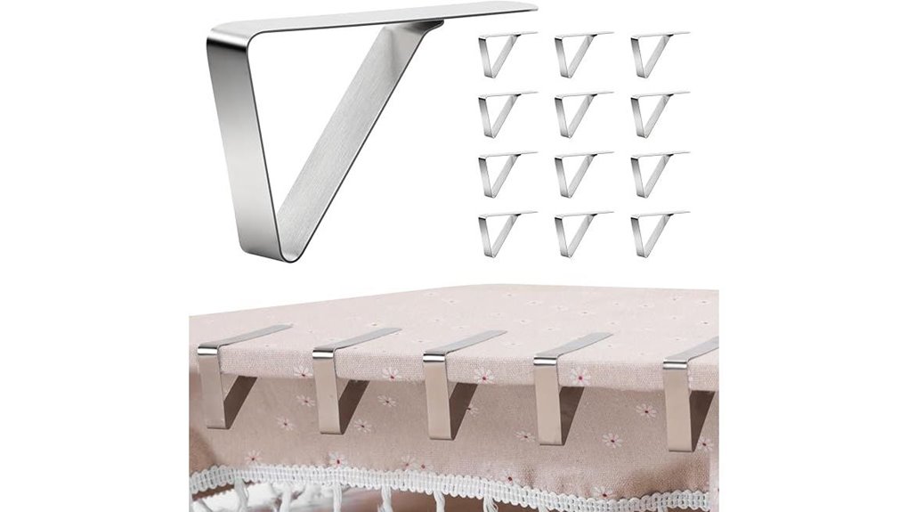 12 stainless steel windproof clamps