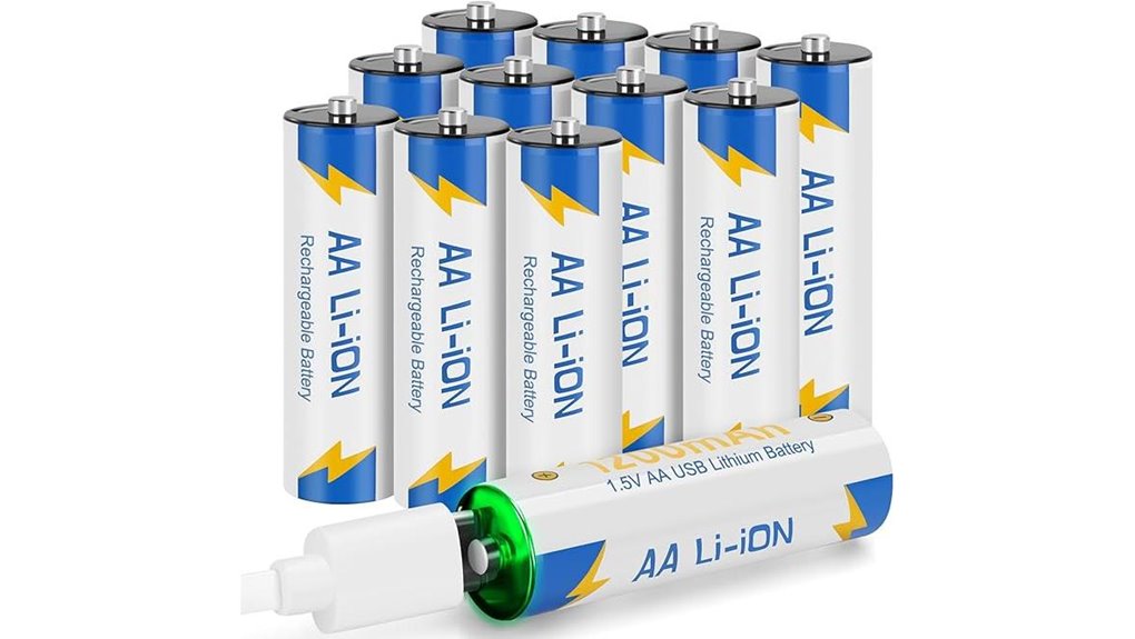 12xaa 1 5v 1200mah usb c