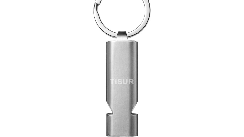 130db lifeguard whistle keychain