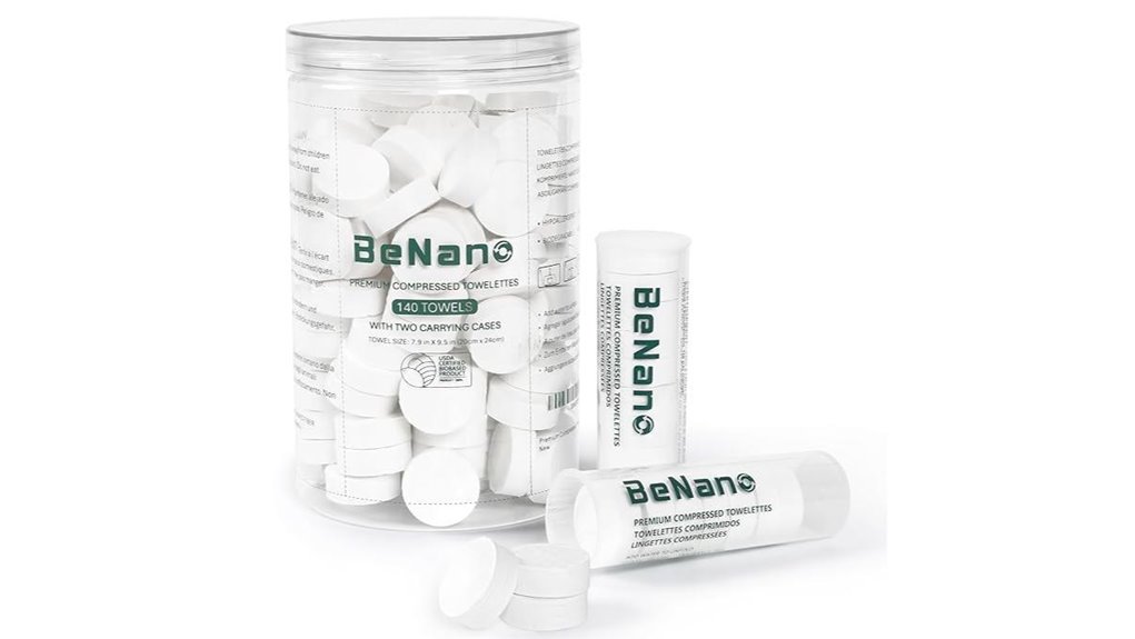 140 premium towelettes with cases