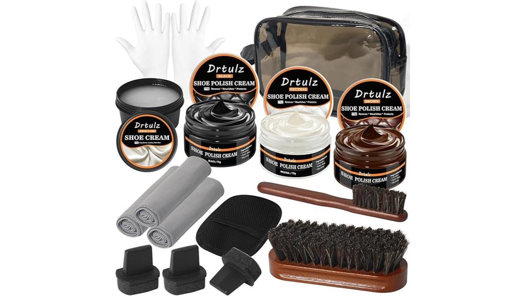 15 piece shoe care kit
